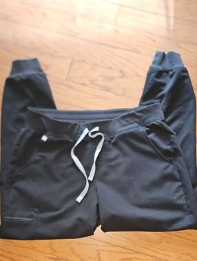 FIGS BLACK SCRUB JOGGER PANTS-TECHNICAL COLLECTION SZ L